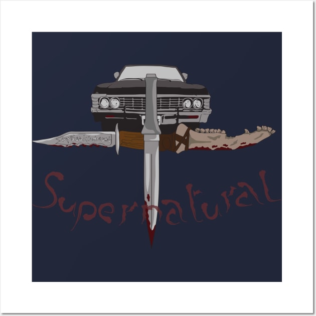 Supernatural Weapons Wall Art by bobygates